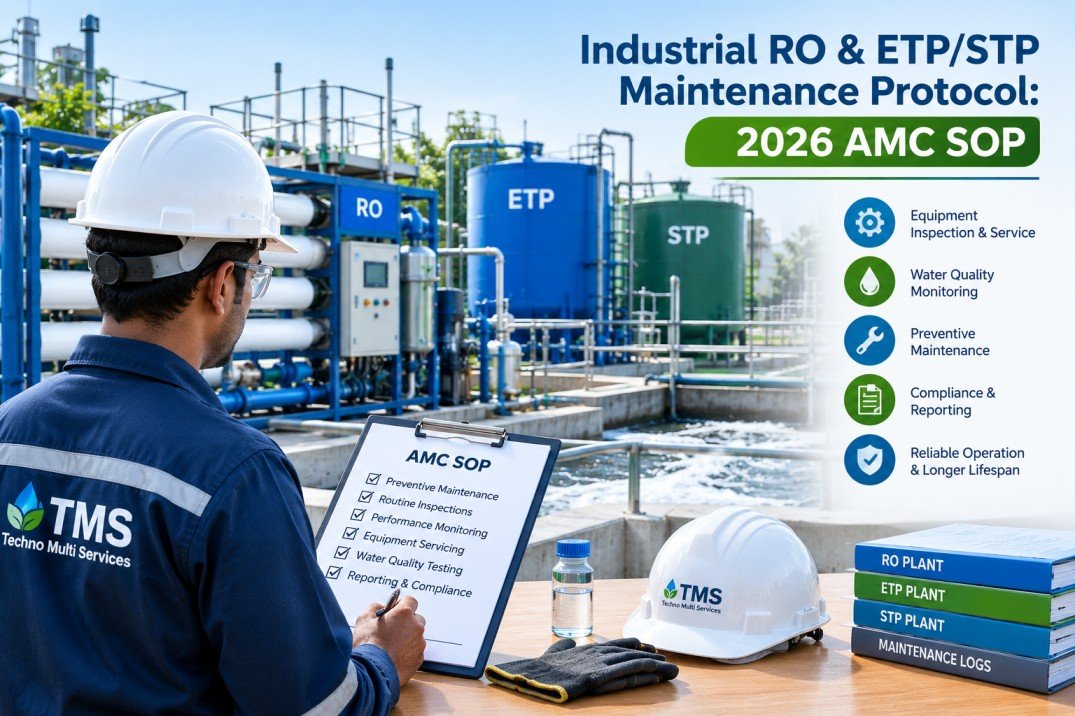 Industrial RO, ETP & STP Plant Maintenance Protocol and AMC SOP 2026 – Inspection, Preventive Maintenance & Water Treatment System Servicing.